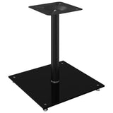 Vidaxl supports d'enceintes 2 pcs 1 pilier verre trempé noir