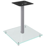 Vidaxl supports d'enceintes 2 pcs 1 pilier verre trempé couleur argent