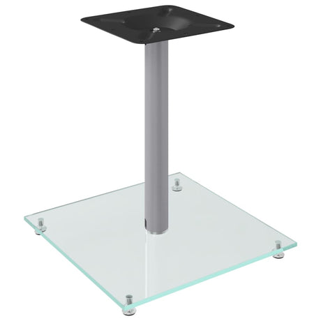 Vidaxl supports d'enceintes 2 pcs 1 pilier verre trempé couleur argent