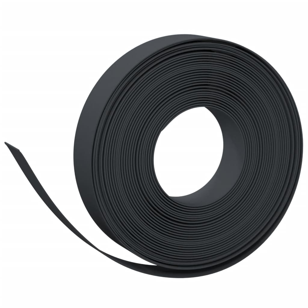 Vidaxl limite de jardin 10 m 10 cm polyéthylène noir