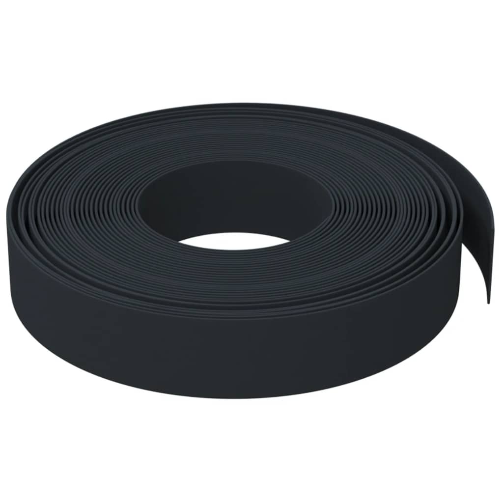 Vidaxl limite de jardin 10 m 10 cm polyéthylène noir