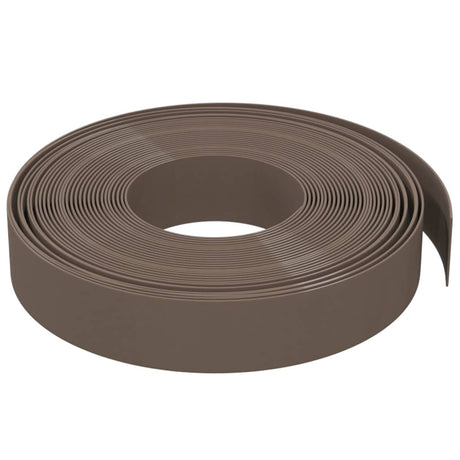 Vidaxl bordure de jardin 10 m 10 cm polyéthylène marron
