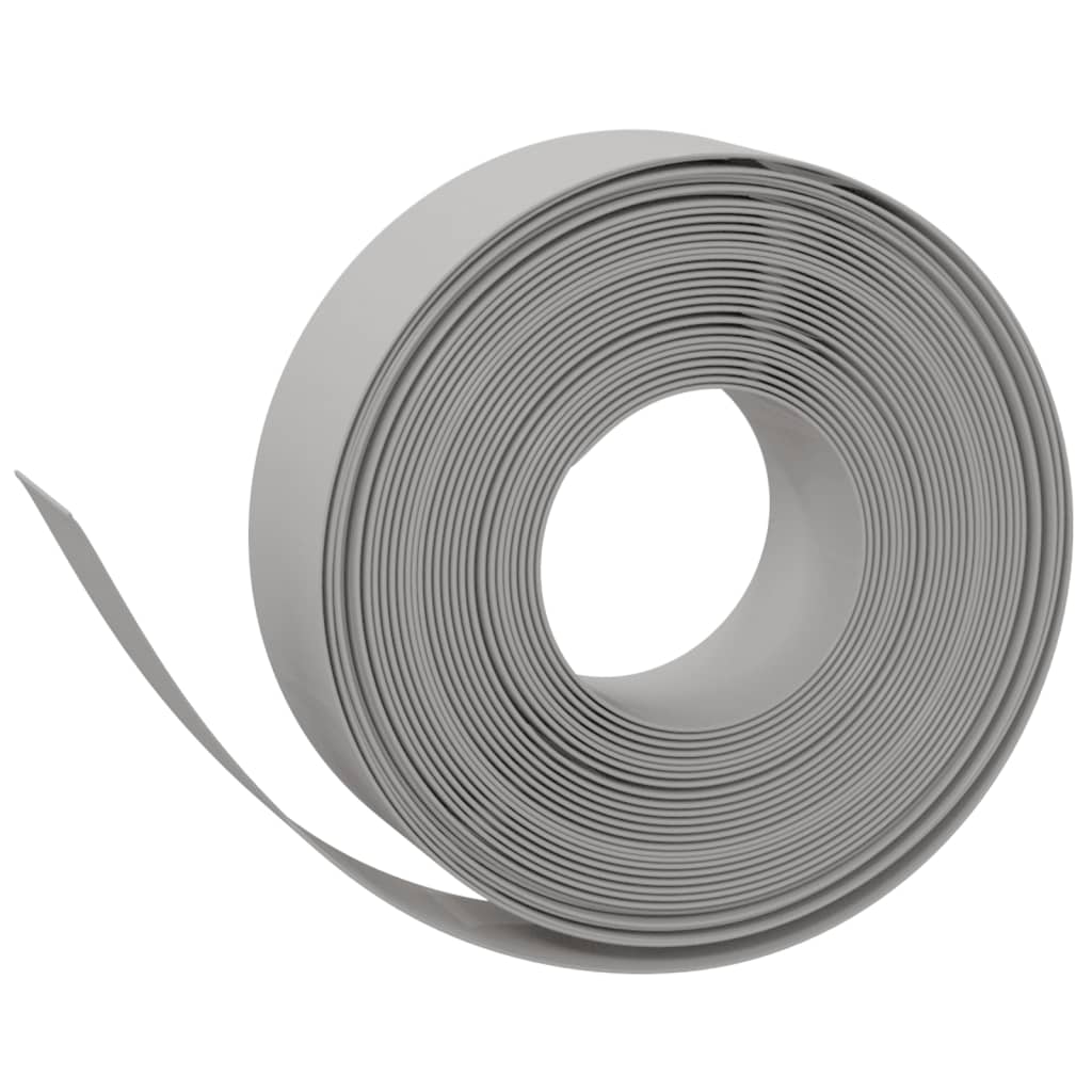 Vidaxl bordure de jardin 10 m 15 cm polyéthylène gris