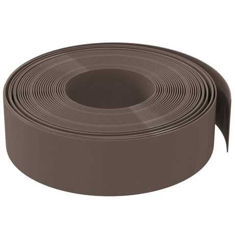 Vidaxl bordure de jardin 10 m 15 cm polyéthylène marron