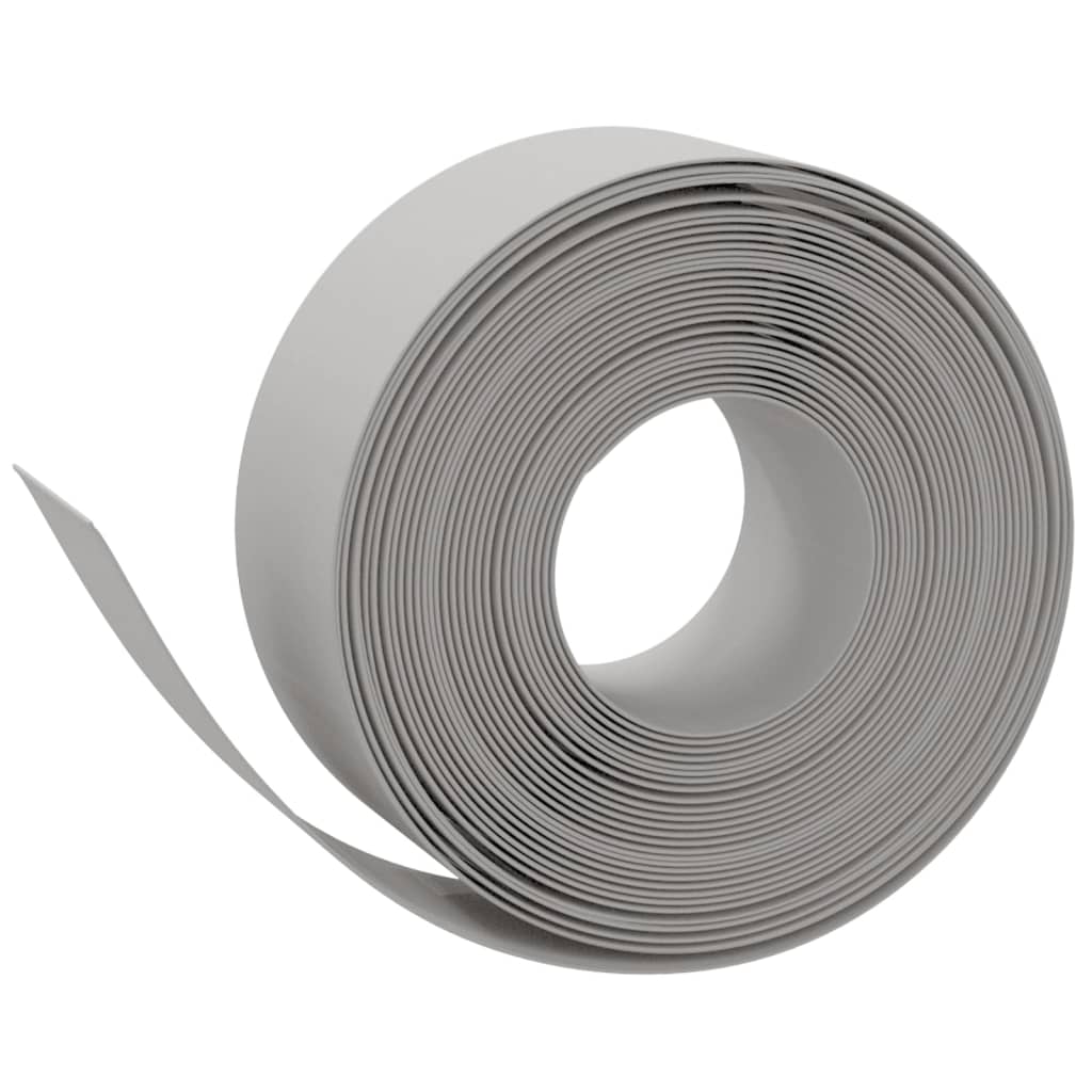 Vidaxl bordure de jardin 10 m 20 cm polyéthylène gris