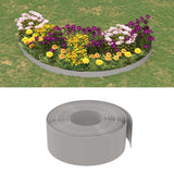 Vidaxl bordure de jardin 10 m 20 cm polyéthylène gris
