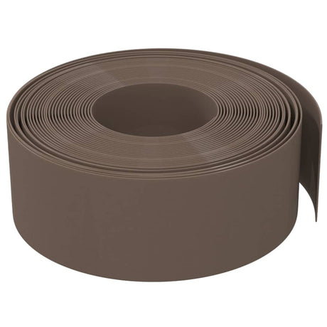 Vidaxl bordure de jardin 10 m 20 cm polyéthylène marron