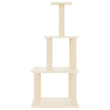 Vidaxl Cat Furniture avec Sisal Scratch Posts 111 cm Crème -Colored