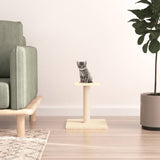 Vidaxl scratching post with platform 38 cm cream -colored