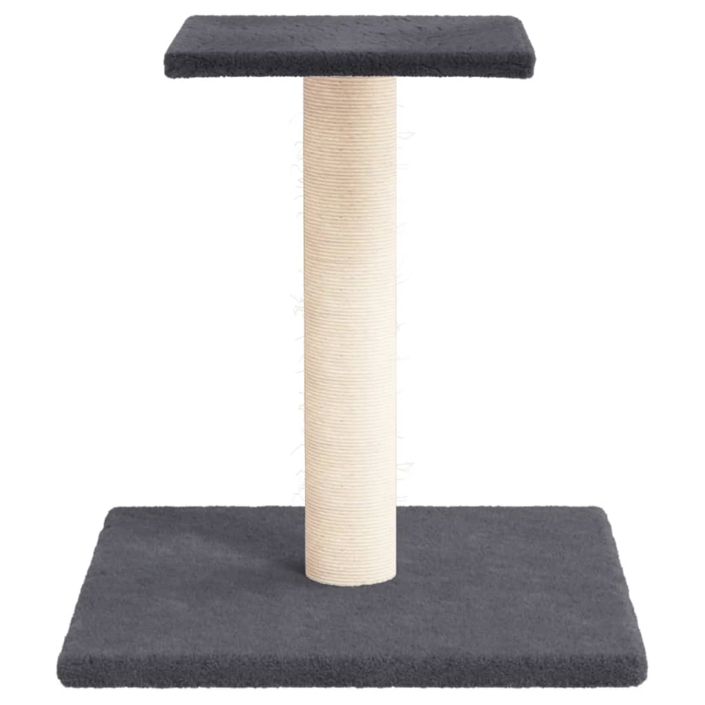 Vidaxl scratching post with platform 38 cm dark gray