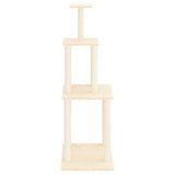 Vidaxl meuble pour chat avec griffoirs en sisal 149 cm couleur crème