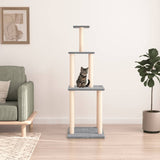 Vidaxl meuble pour chat avec griffoirs en sisal 149 cm gris clair