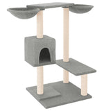 Vidaxl cat furniture with scratching posts 82 cm light gray