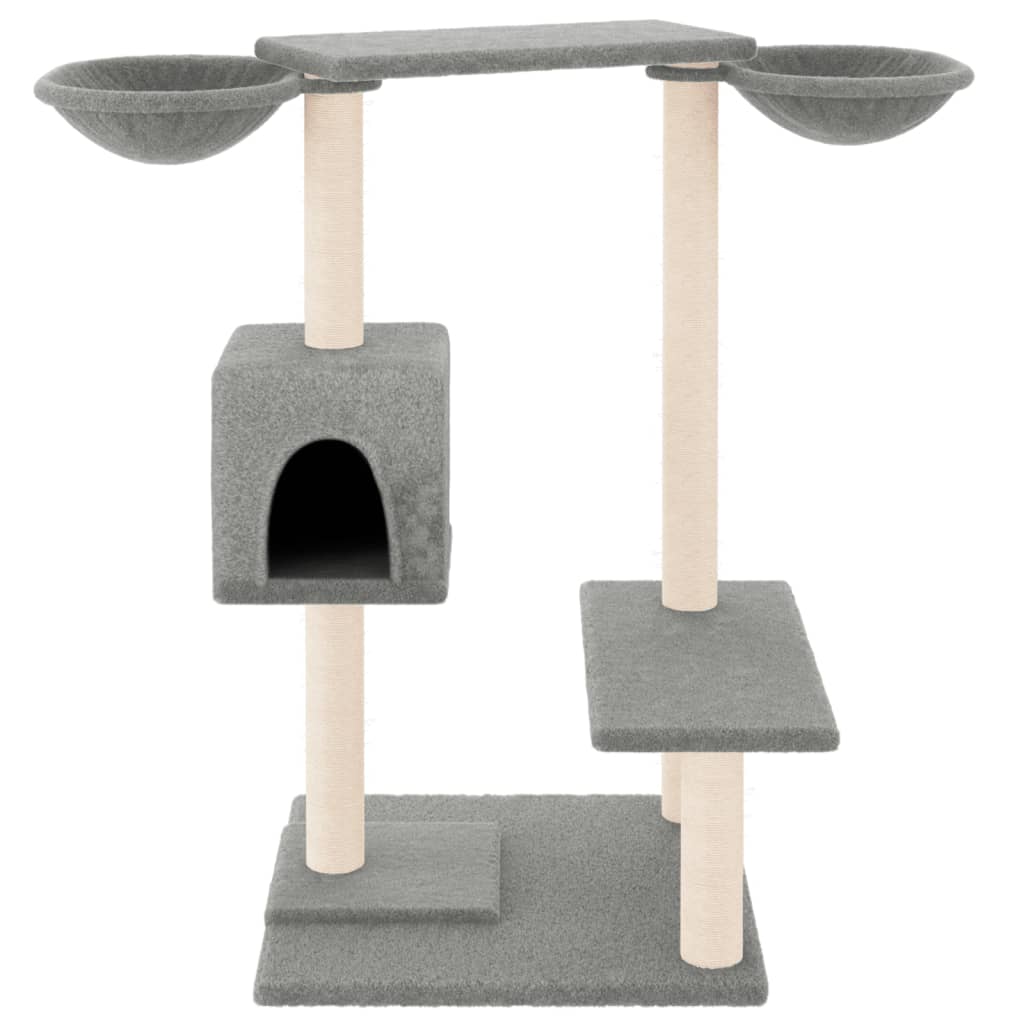 Vidaxl cat furniture with scratching posts 82 cm light gray