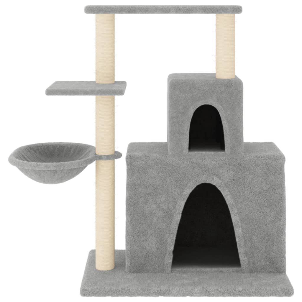 Vidaxl Cat Meubles avec Sisal Scratch Posts 83 cm Gris clair