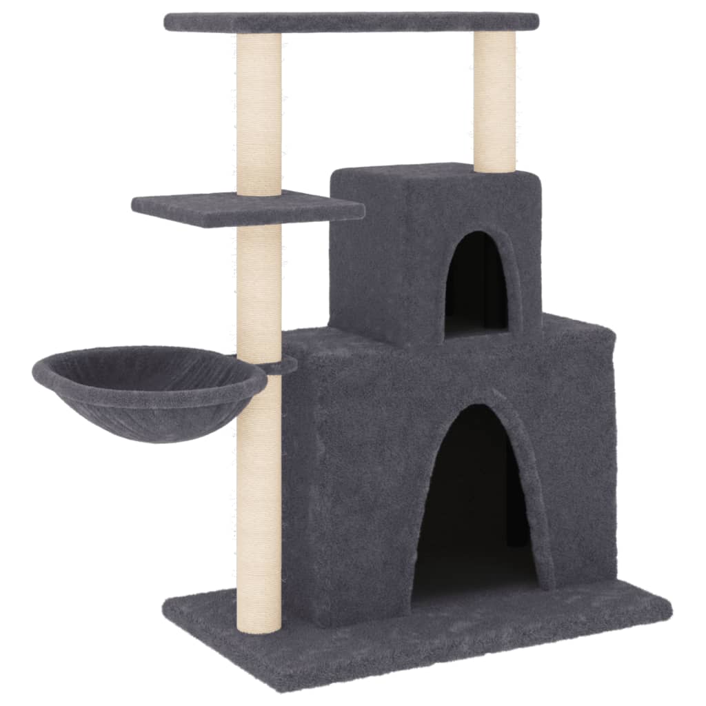 Vidaxl Cat Meubles avec Sisal Scratch Posts 83 cm Gris foncé