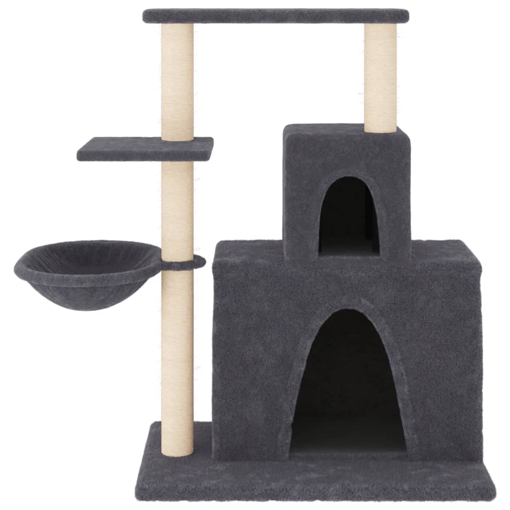 Vidaxl Cat Meubles avec Sisal Scratch Posts 83 cm Gris foncé