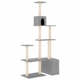 Vidaxl meuble pour chat avec griffoirs en sisal 180 cm gris clair