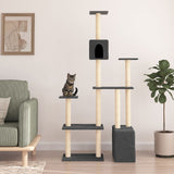 Vidaxl meuble pour chat avec griffoirs en sisal 180 cm gris foncé