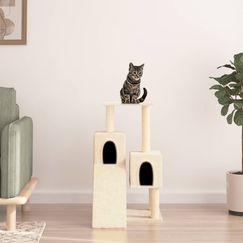 Vidaxl Cat Furniture avec Sisal Scratch Posts 82 cm Crème -Colored