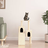 Vidaxl Cat Furniture avec Sisal Scratch Posts 82 cm Crème -Colored
