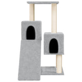 Vidaxl Cat Furniture avec Sisal Scratch Posts 82 cm Gris clair