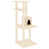 Vidaxl Cat Furniture avec Sisal Scratch Posts 123 cm Crème -Colored