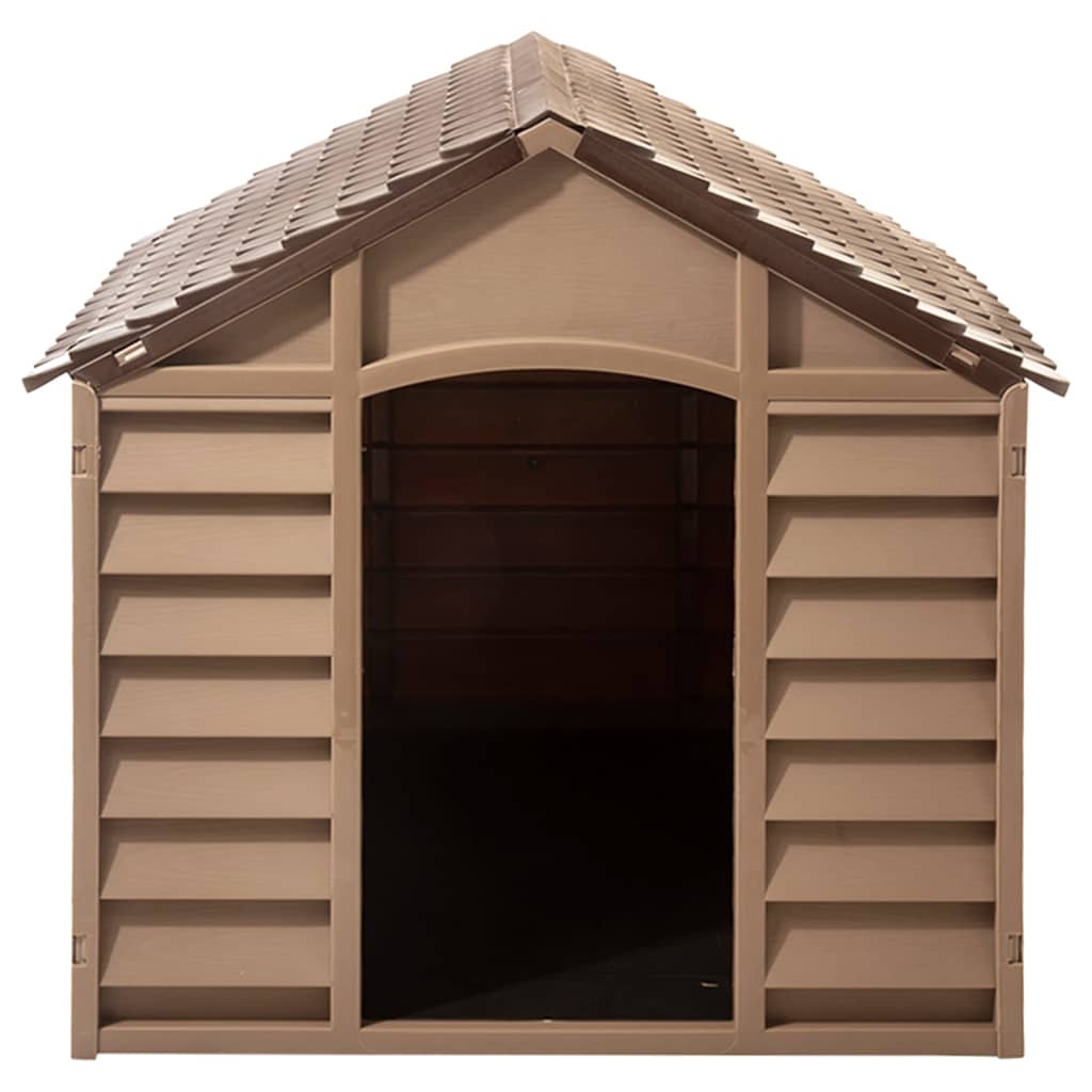 Vidaxxl niche pour chien 86x84x82 cm polypropylène marron