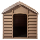 Vidaxxl niche pour chien 86x84x82 cm polypropylène marron