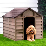 Vidaxxl niche pour chien 86x84x82 cm polypropylène marron