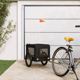 VidaXL remorque vélo pour chien tissu oxford et fer noir