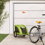 Vidaxl Dog Bike Trailer Oxford Fabric i Żelazny zielony