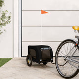 Vidaxl Dog Bike Trailer Oxford Fabric und Eisenschwarz