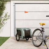 Vidaxl Dog Bike Trailer Oxford Fabric et Fer Grey and Black