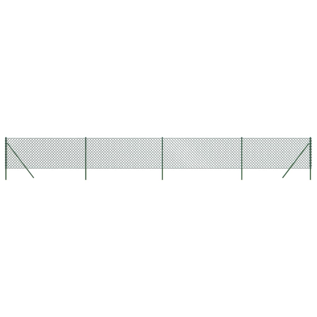 Clôture grillagée Vidaxxl 0,8x10 m vert