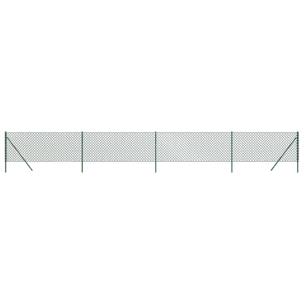 Clôture grillagée VidaXL 1x10 m vert