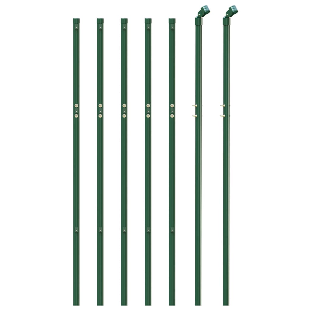 Clôture grillagée VidaXL 1,1x10 m vert