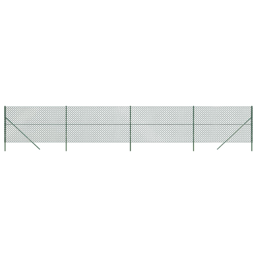 Clôture grillagée VidaXL 1,8x10 m vert