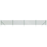 Clôture grillagée Vidaxxl avec ancrages au sol 0,8x10 m vert