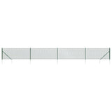 Clôture grillagée Vidaxl avec ancrages au sol 1x10 m vert