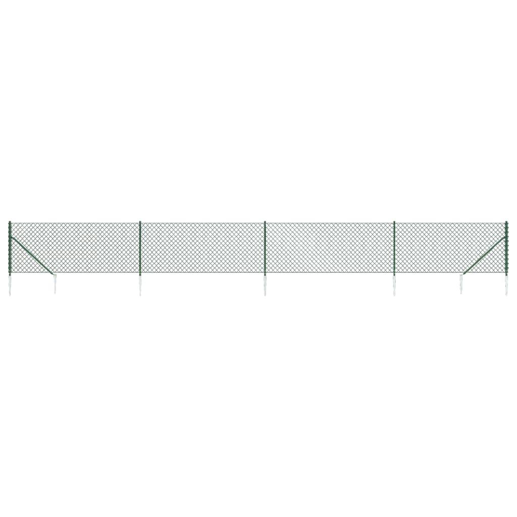 Vidaxl Gaashek with ground anchors 1x10 m green