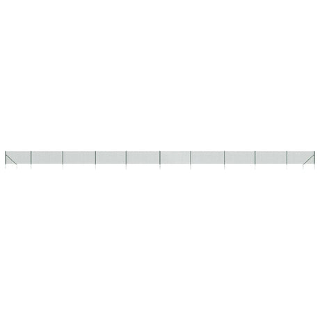 Clôture grillagée Vidaxxl avec ancrages au sol 0,8x25 m vert