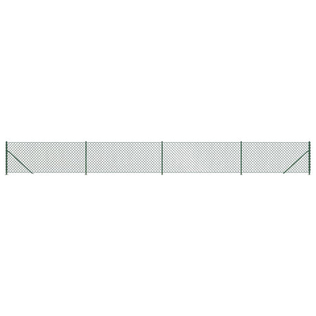 Clôture grillagée Vidaxl avec bride 1x10 m vert