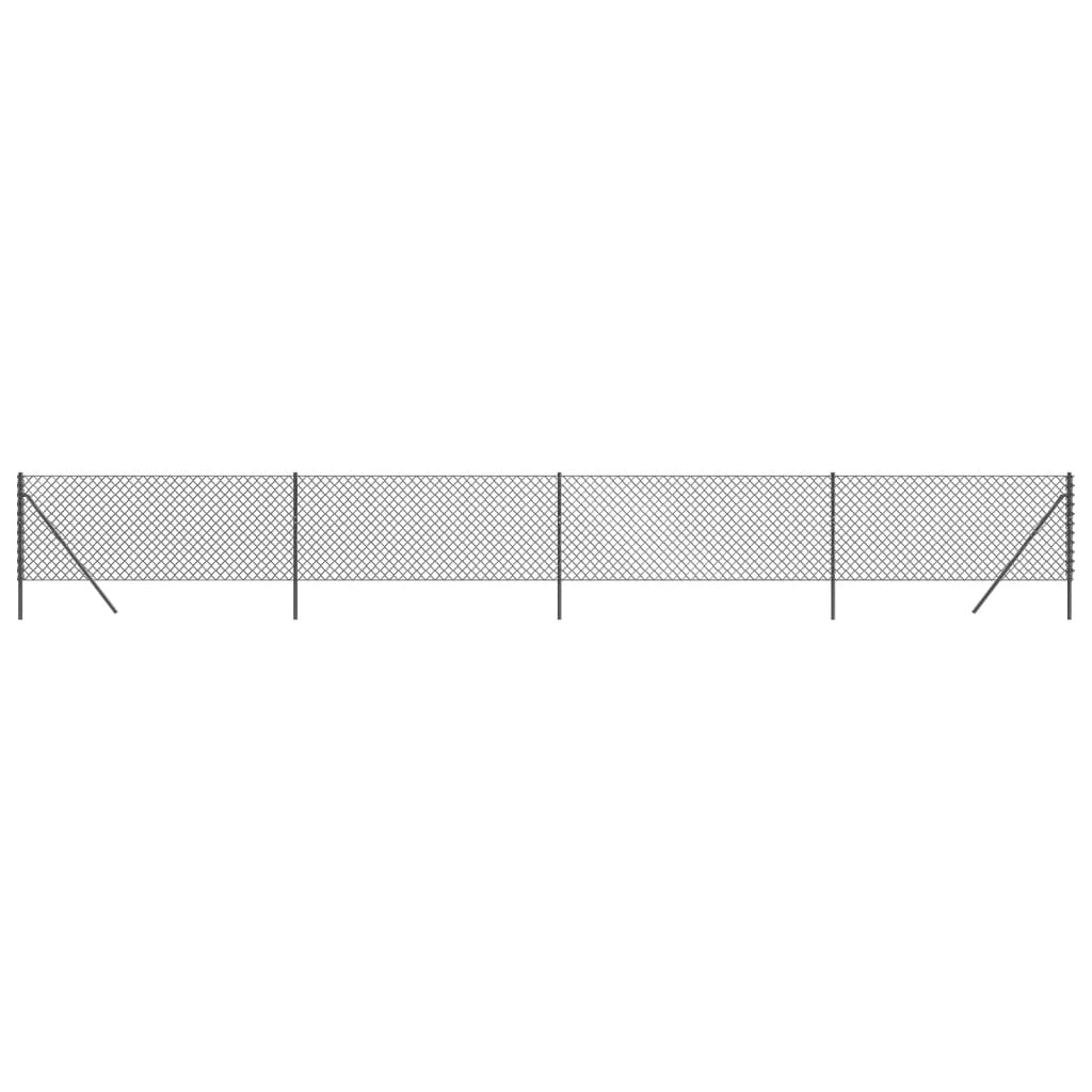 Clôture grillagée Vidaxx 0,8x10 m anthracite