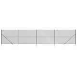 Clôture grillagée Vidaxl avec ancrages au sol 1,6x10 m anthracite