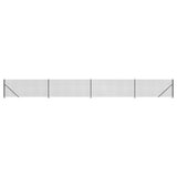 Clôture grillagée Vidaxl avec bride 1x10 m anthracite