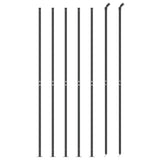 Clôture grillagée Vidaxl avec bride 2x10 m anthracite