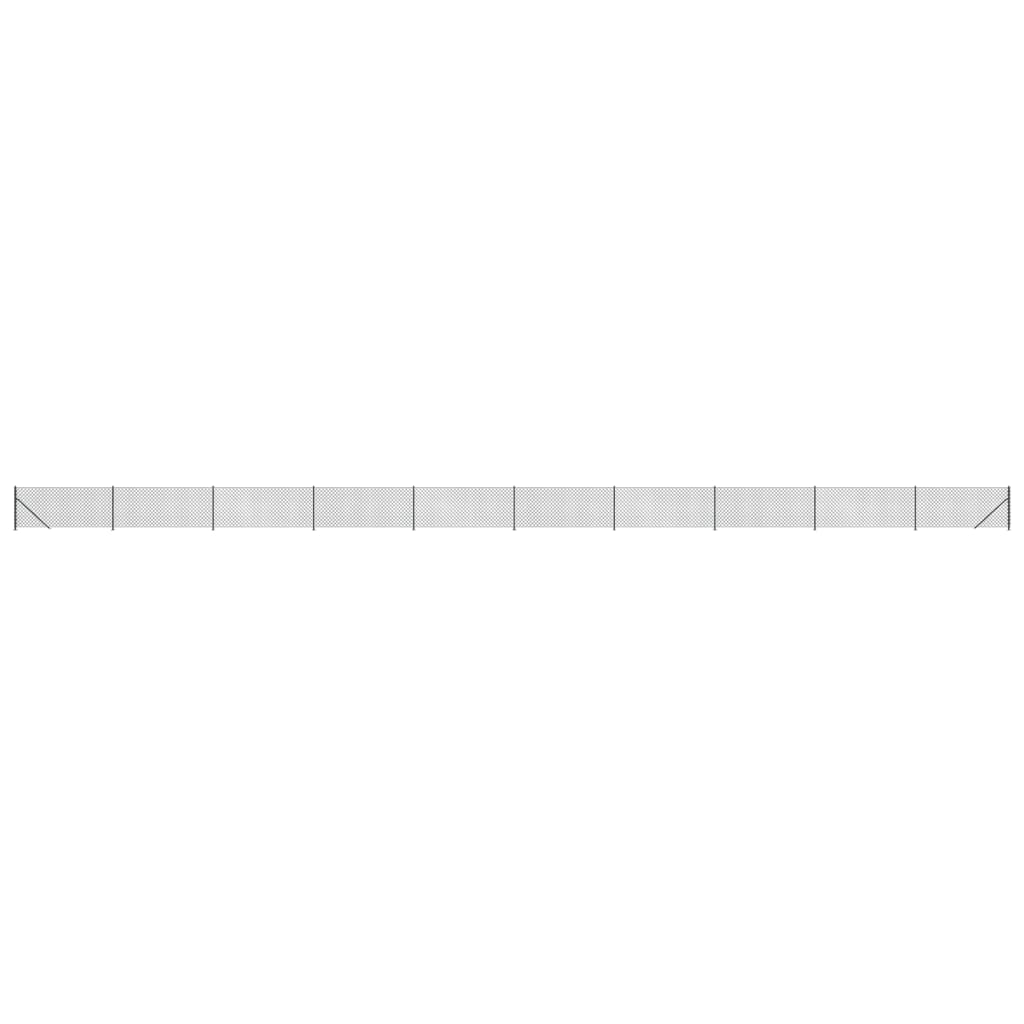 Clôture grillagée Vidaxl avec bride 0,8x25 m anthracite