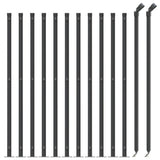 Clôture grillagée Vidaxl avec bride 1x25 m anthracite