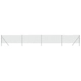 Clôture grillagée Vidaxx 0,8x10 m couleur argent
